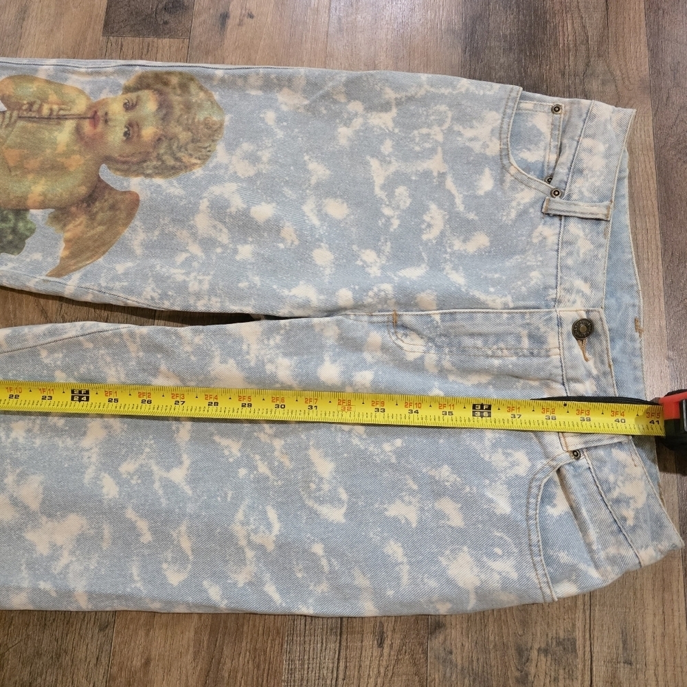 Vintage 90's Newport News Jeanology Collection Cherub Acid Wash Women's  Jeans 6 - Picture 5 of 9